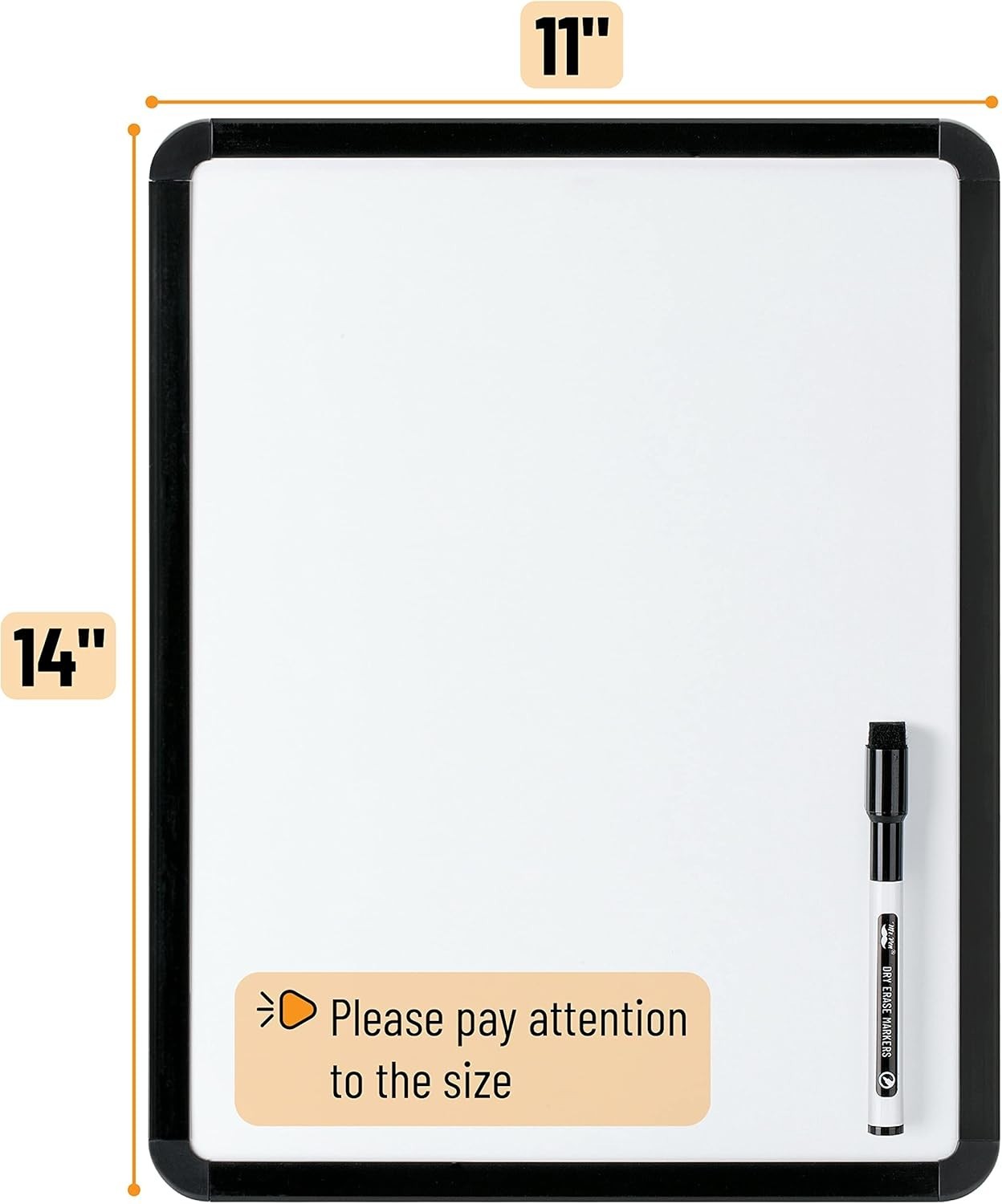 Portable Dry Erase Board 14” x 11” – Ideal for Teachers & Professionals