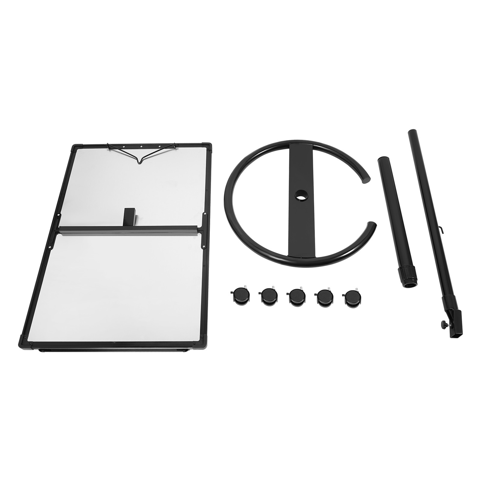 24×36″ Magnetic Whiteboard Dry Erase Board w/ Wheels 107-200cm Height Adjustable