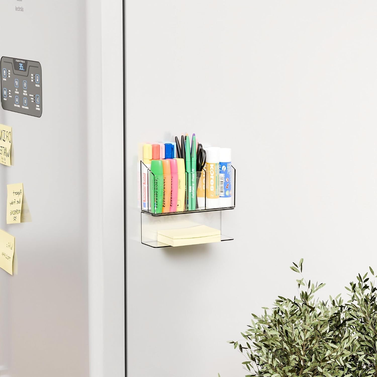 Clear Magnetic Dry Erase Marker Holder for Whiteboard,Non-Slip Magnet Expo Marke