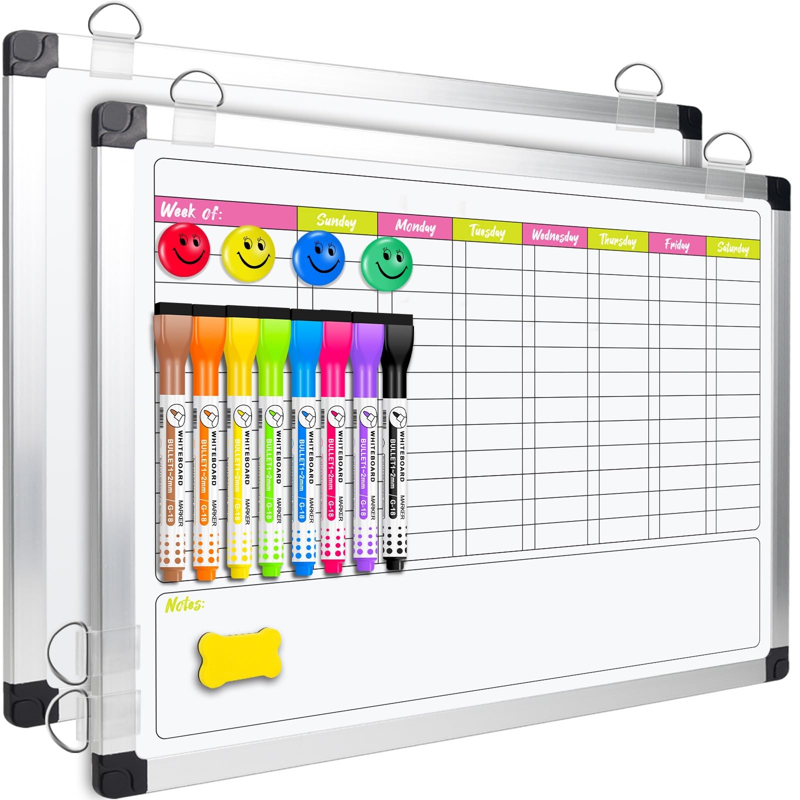EAONE 16 x 12 in Magnetic 16″W x 12″H – For 1 Kid/Teen/Adult, Multicolored