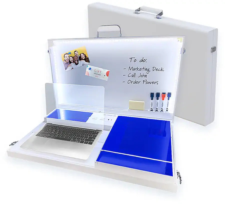 15-in-1 Home WORKY Portable Workstation Desk with Built-in Storage