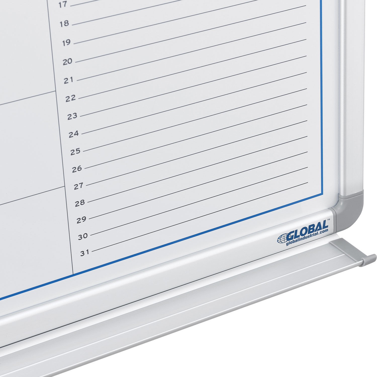 Global Industrial 36″W x 24″H Magnetic Dry Erase Calendar Board