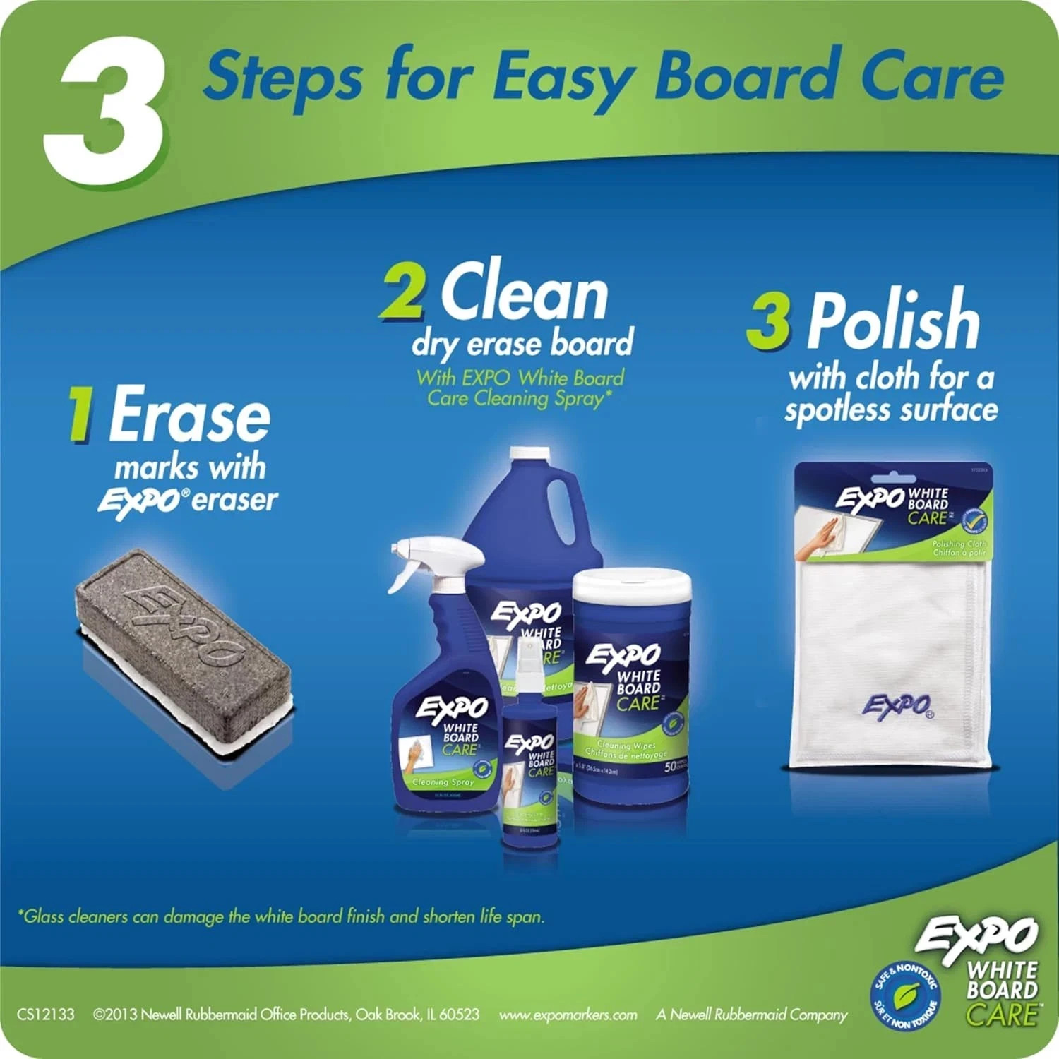 EXPO Dry Erase Whiteboard Cleaning Spray, 8Oz – Calendar, Organization, Essentia