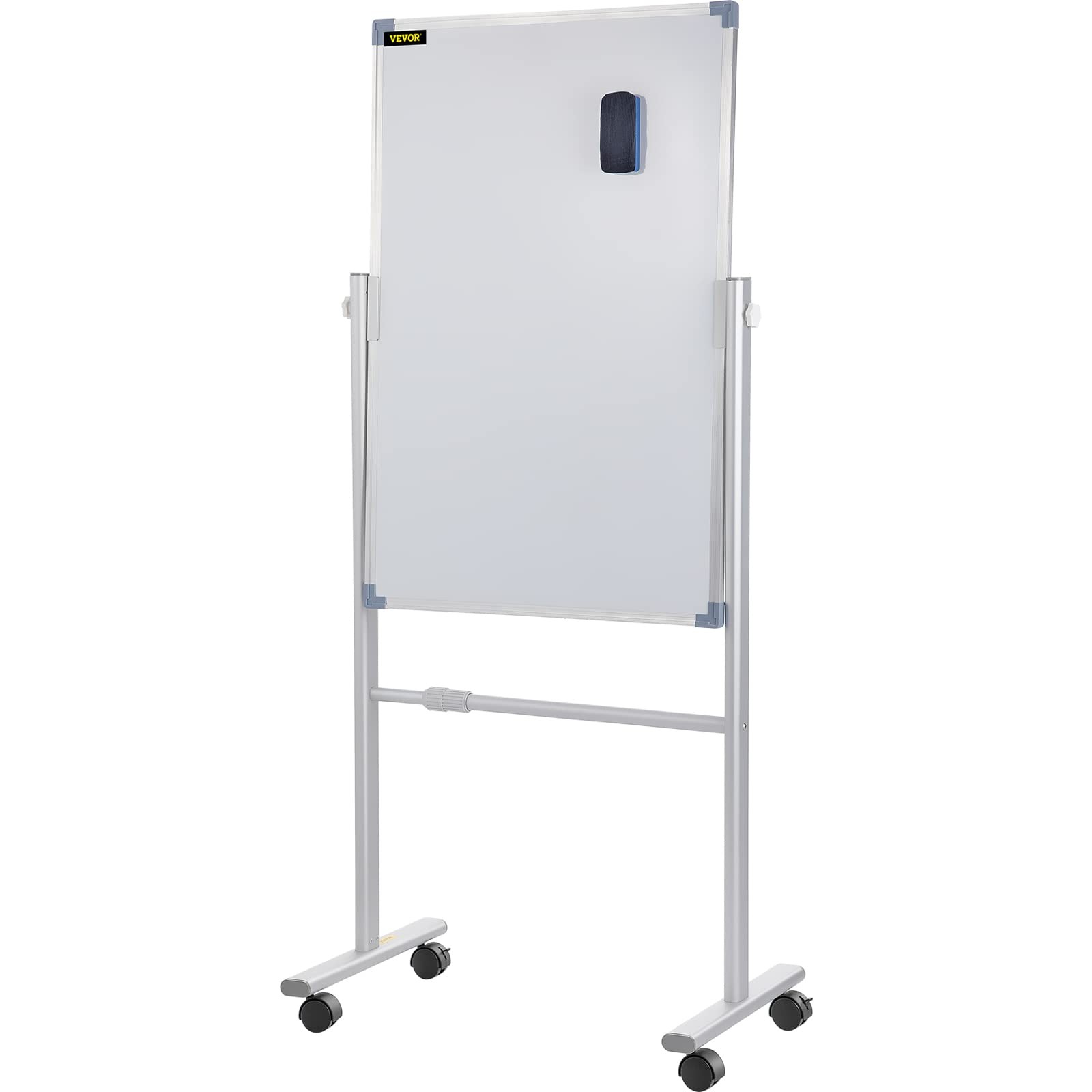 VEVOR Mobile Magnetic Whiteboard, 36 x 24 Inch, Double 24″W x 55.1″H, White
