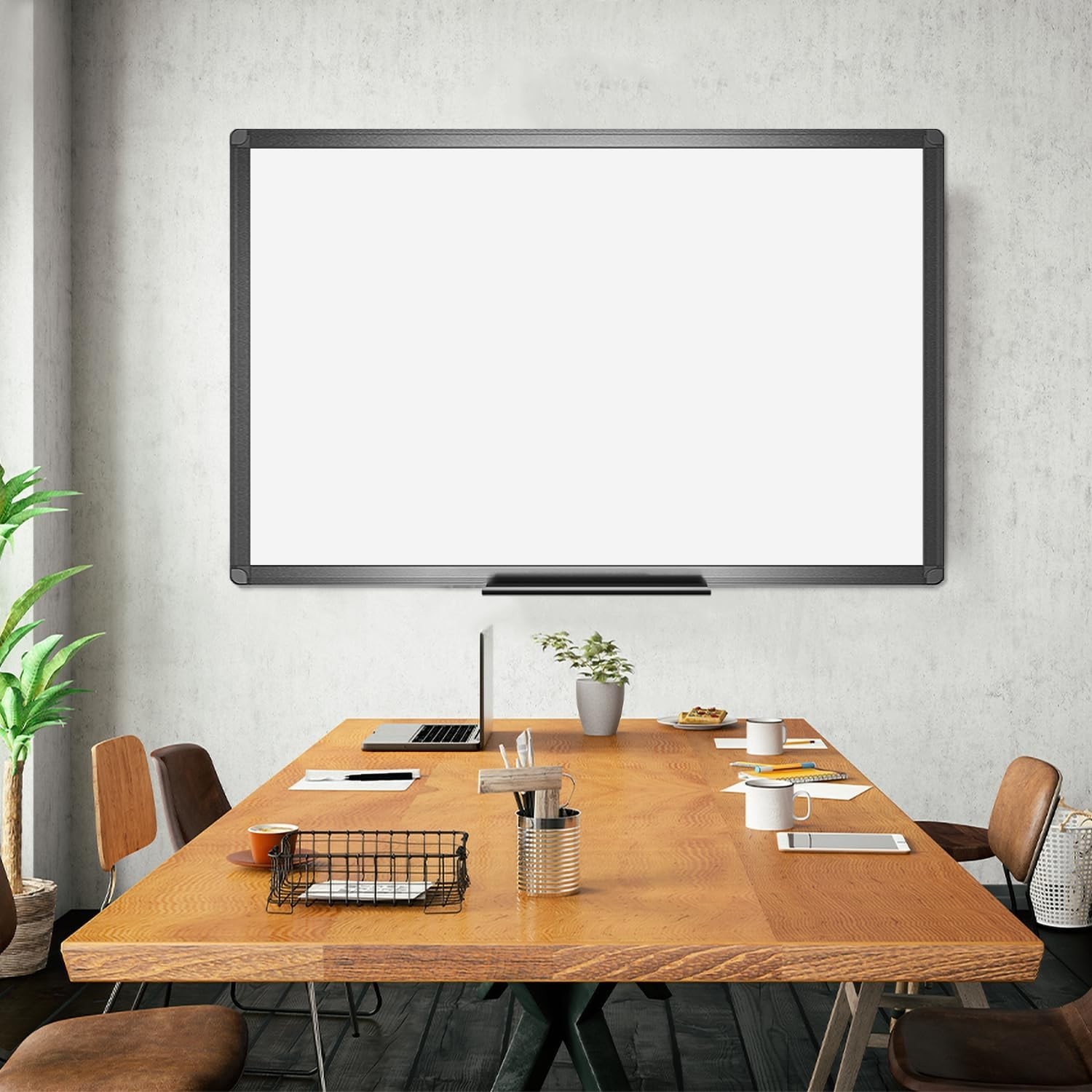 Versatile Magnetic Whiteboard, 48″x32″ – Ideal for Home, Office, and School