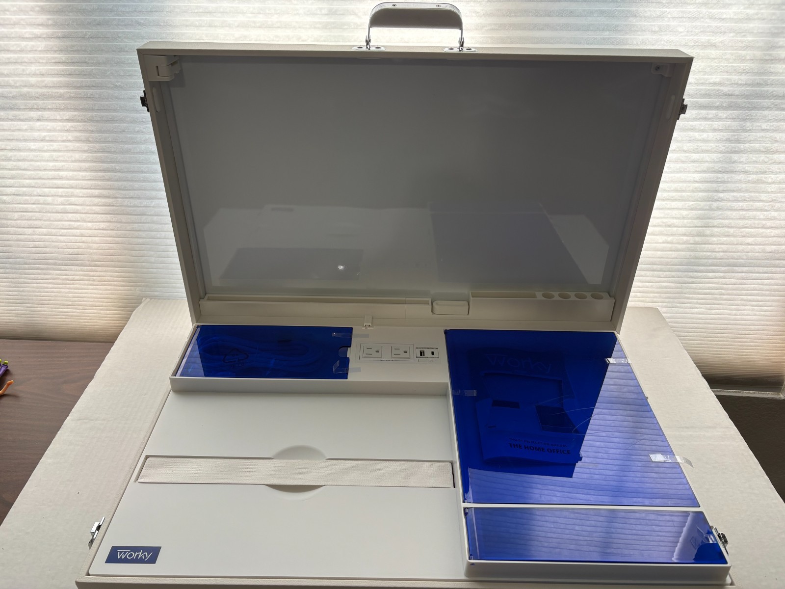 15-in-1 Home WORKY Portable Workstation Desk with Built-in Storage