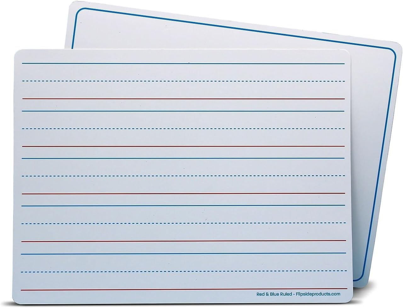 9×12 Magnetic Handwriting Mats 48 Pack Ruled and Blank Dry Erase Class Set