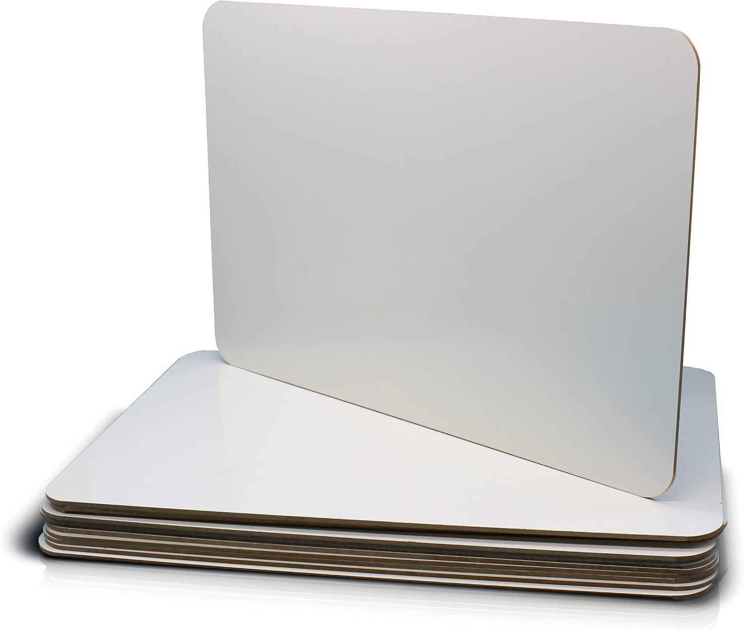 Dry Erase Board 10 x 16 in 12 Pack Large Lapboard Rounded Corners School