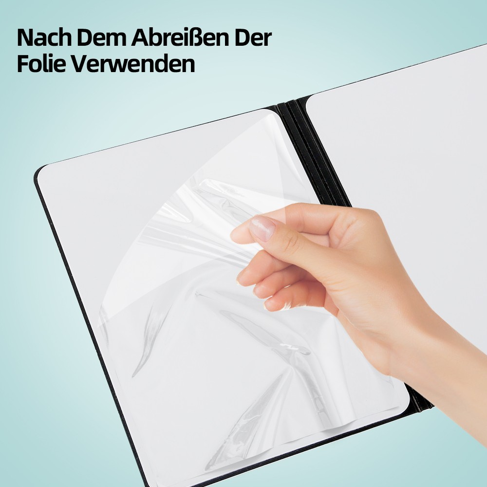 Mini Dry Erase Board Double Sided | Portable Folding Whiteboard with Pen