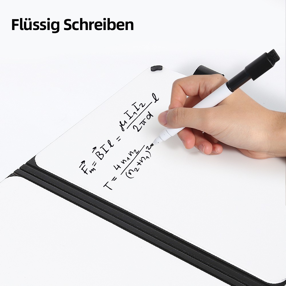 Mini Dry Erase Board Double Sided | Portable Folding Whiteboard with Pen