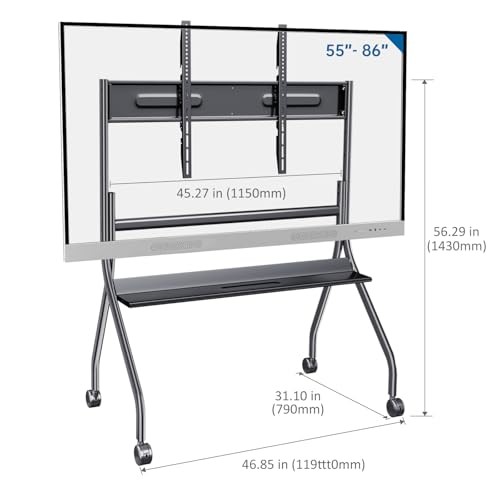 Locking Wheeled Stand for 86 Inch Smart Board