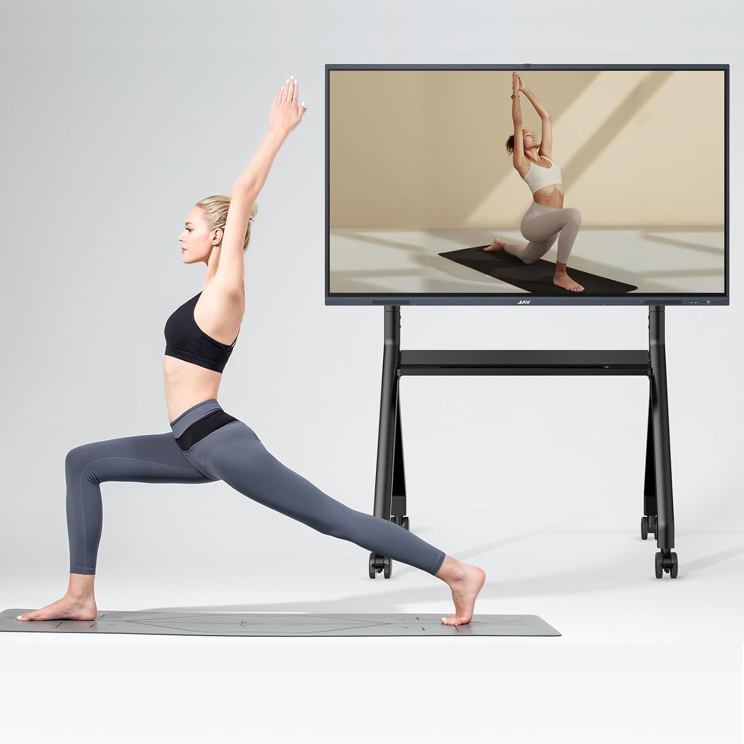 JAV Smart Board Stand with Wheels for Interactive Whiteboard 55-65 Inch, Mobile