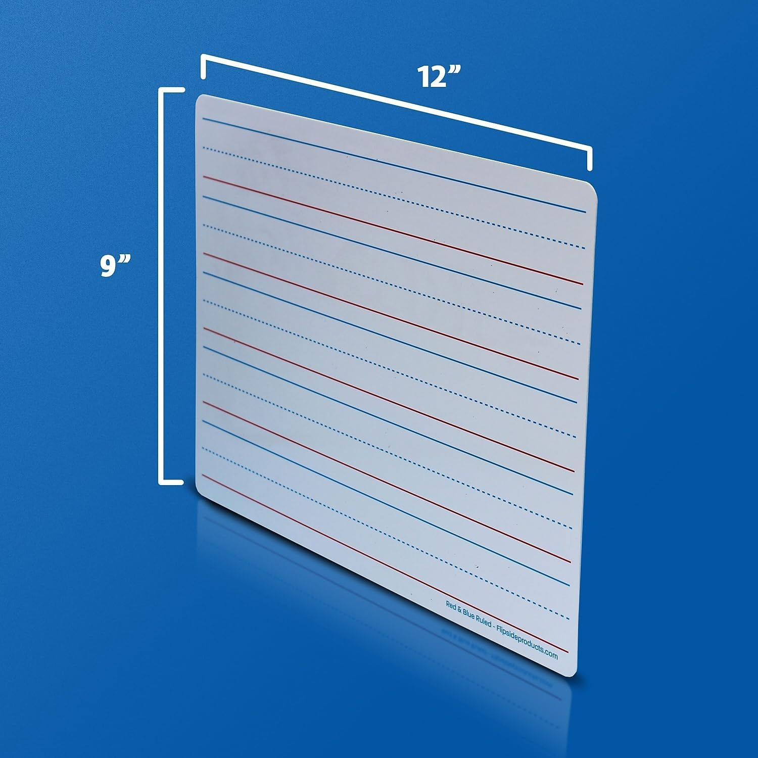 9×12 Magnetic Handwriting Mats 48 Pack Ruled and Blank Dry Erase Class Set