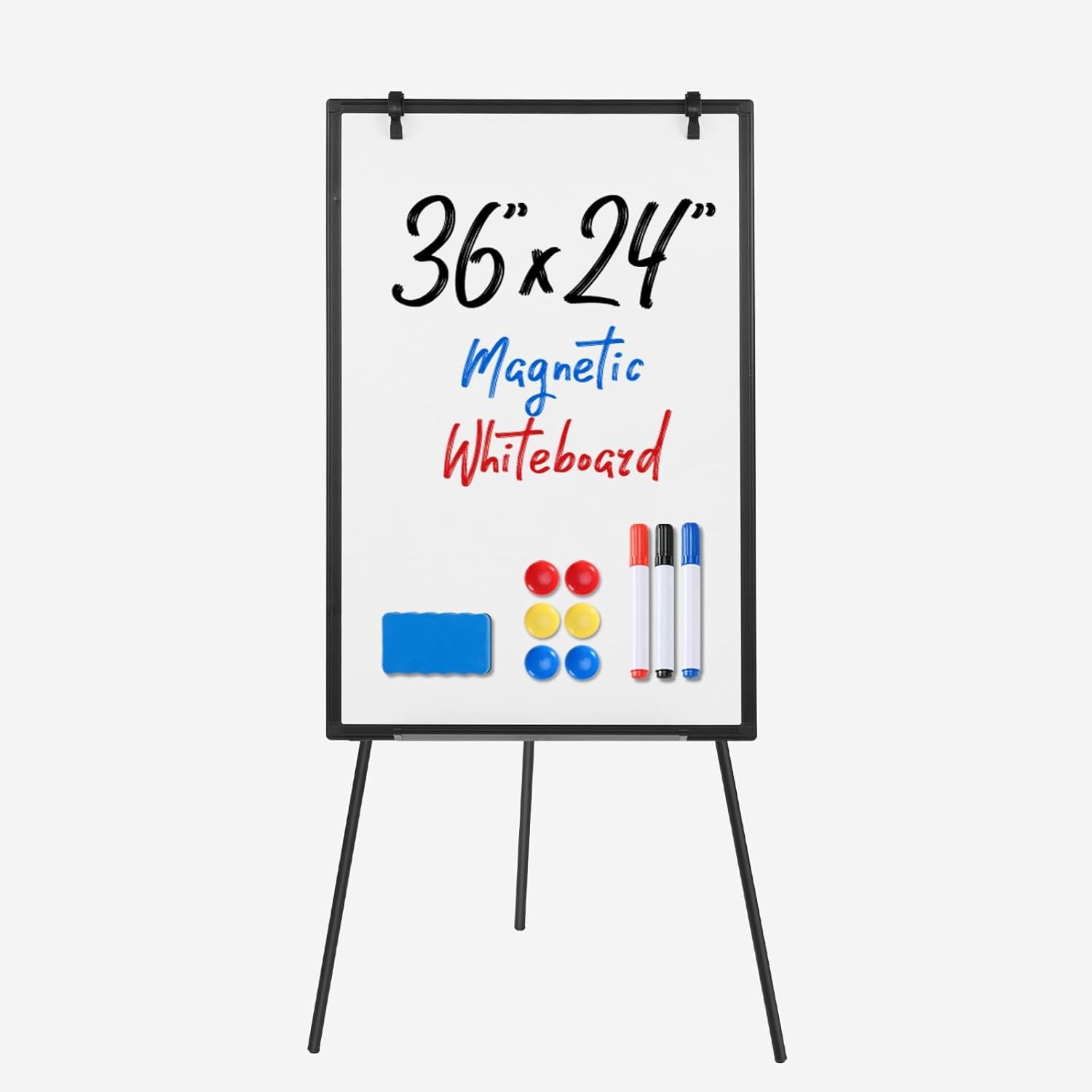 Whiteboard Easel Magnetic White Board Dry Erase Portable Boards with Stand