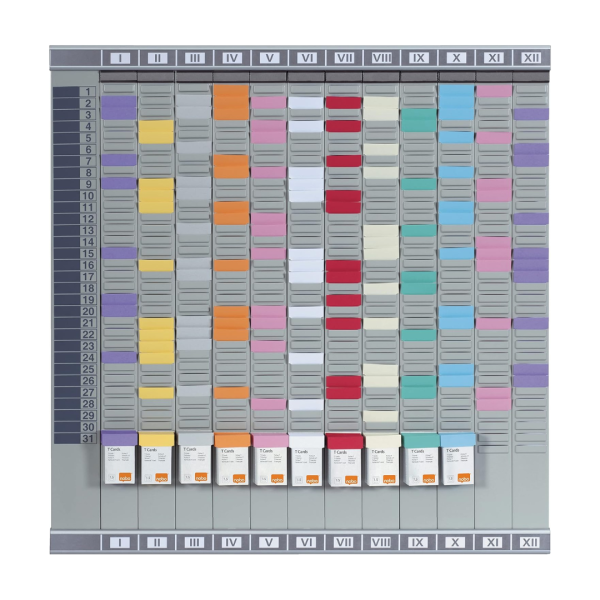 Kit planning annuel à fiches T